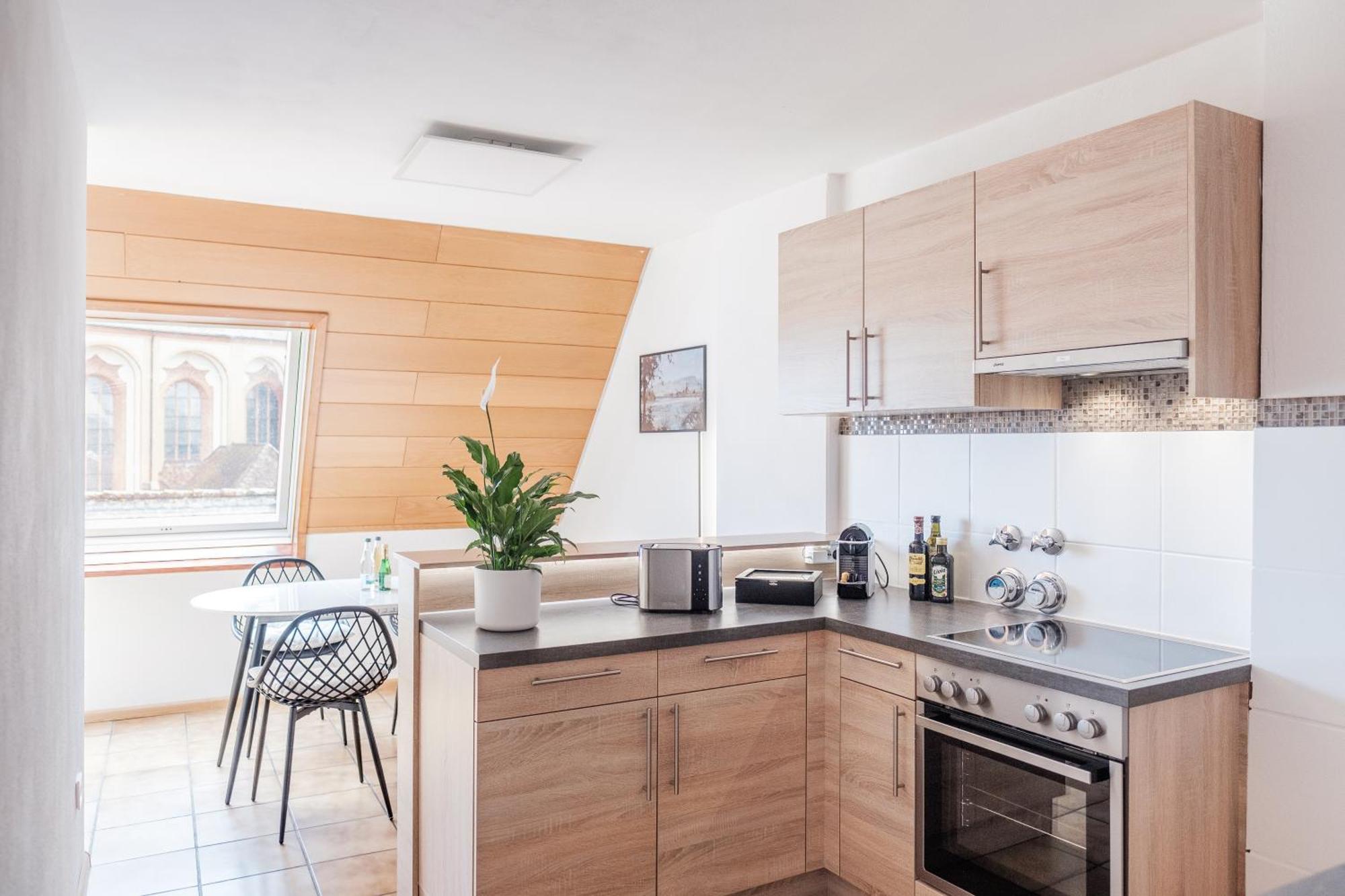 Neu Deluxe Suite Muensterblick, Maisonette, Kingsize Bett, Kueche, Netflix, Aussicht, E-Kamin 巴特塞京根 外观 照片